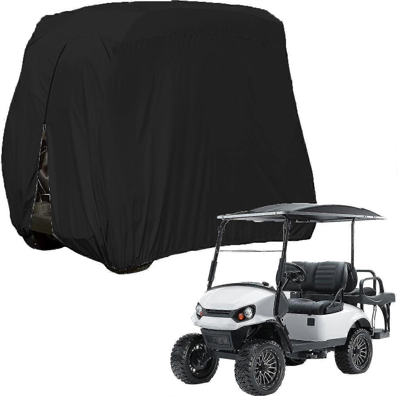 210d Impermeabile Golf Cart Cover Universal Si adatta per la maggior parte delle auto da golf passeggeri 4 di marca