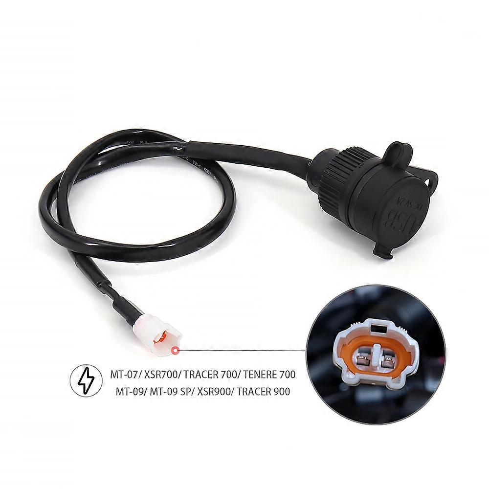 Motorcycle 12V DV For Yamaha MT-07 MT-09 SP Tracer FZ-09 FZ-07 Tracer XSR 700 900 Double USB Charger Adapter Socket Converter
