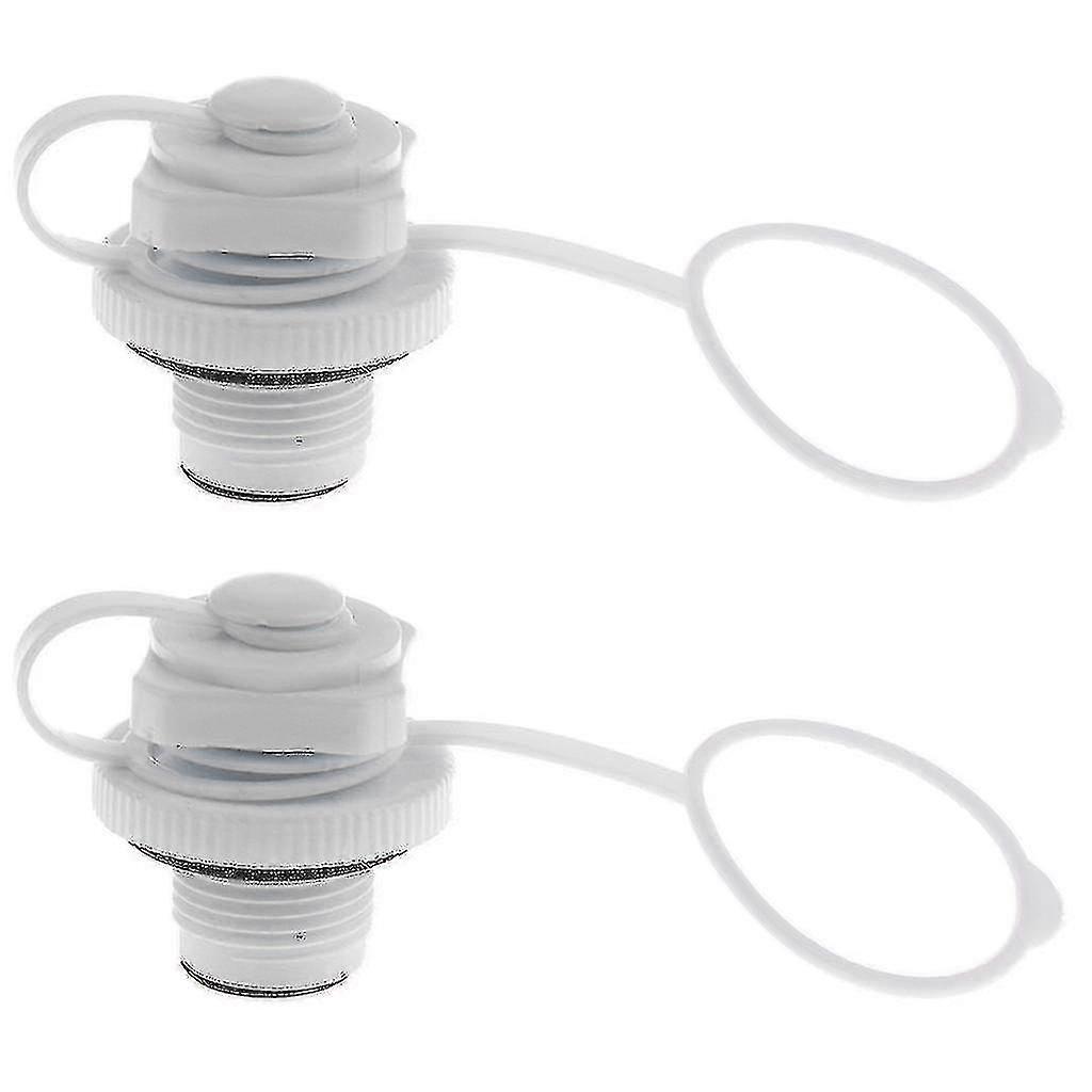 2pcs Inflatable Air Valve Replacement Screw Air Valve For Inflatable Rubber Dinghy Raft Pool Boat Fishing Boats- White