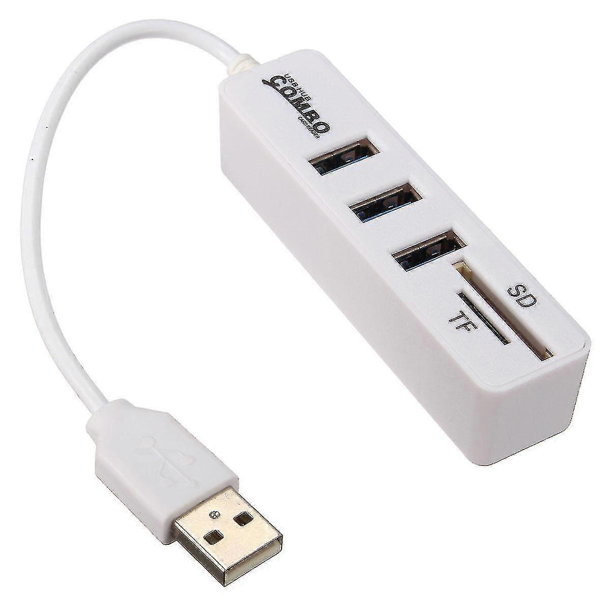 Mini 3 Usb2.0 Ports Hub Sd Tf Card Reader Combo