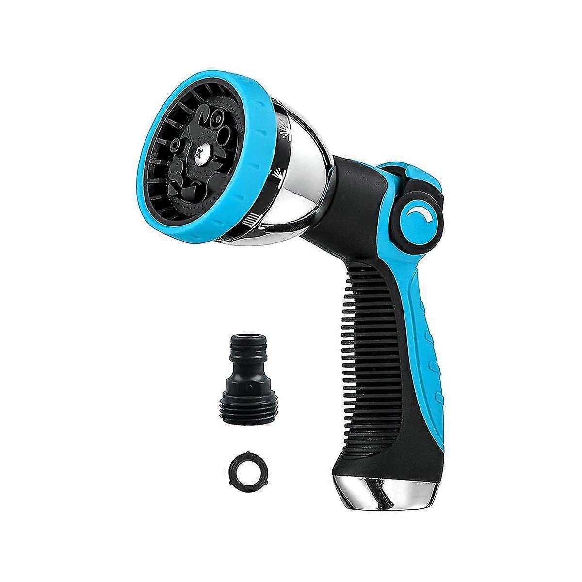 Garden Hose Nozzle Spray Nozzle,10 Hose Metal Duty Watering Patterns Thumb Control On Off Valve Wat