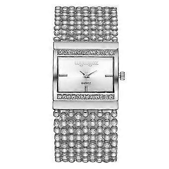 Women Fashion  Watch Clock Stainless Steel Casual Dress Bracelet Crystal Jewelry