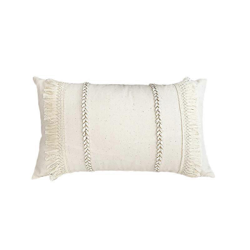 Fringe Pillowcase Set Boho Cotton