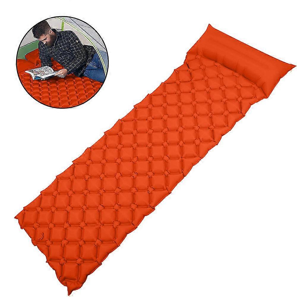 Sleeping Pad Ultralight Inflatable Sleeping Mat, Ultimate For Camping Orange