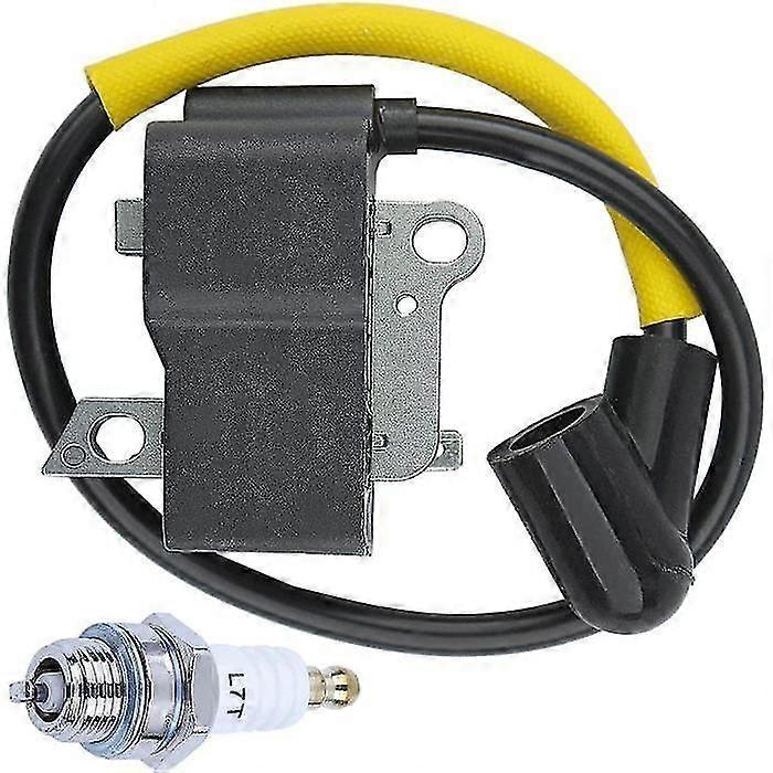 Ignition Coil with Spark Plug Compatible Husqvarna 51 55 61 66 261 223L 223R 323R 323L 323RJ 325RJ TRIMME REPLACE 537418701