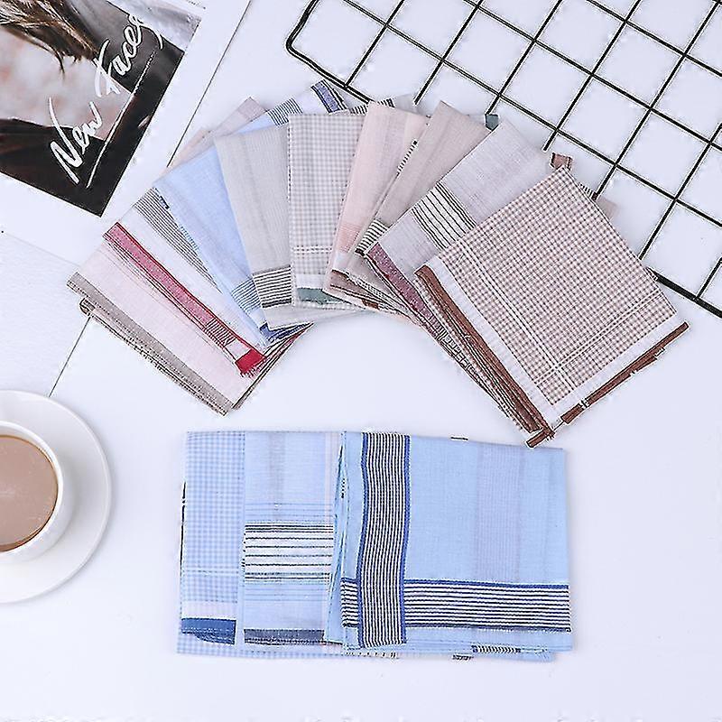 12x メンズハンカチ メンズハンカチ生地 綿100% サイズ 38×38 cm