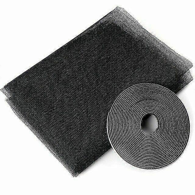 Fiberglass Window Screen Netting Mesh Curtain, Diy Self-adhesive Window Net Screen With Hook And Loop Sticky Tape, Fitted To Multiple Windows