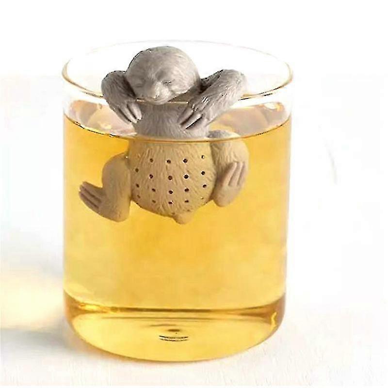 Söta Sloth Tea Silar För Lös Te, Silikon Te Infuser, Flexibel Återanvändbar Te Diffuser Filter Sil