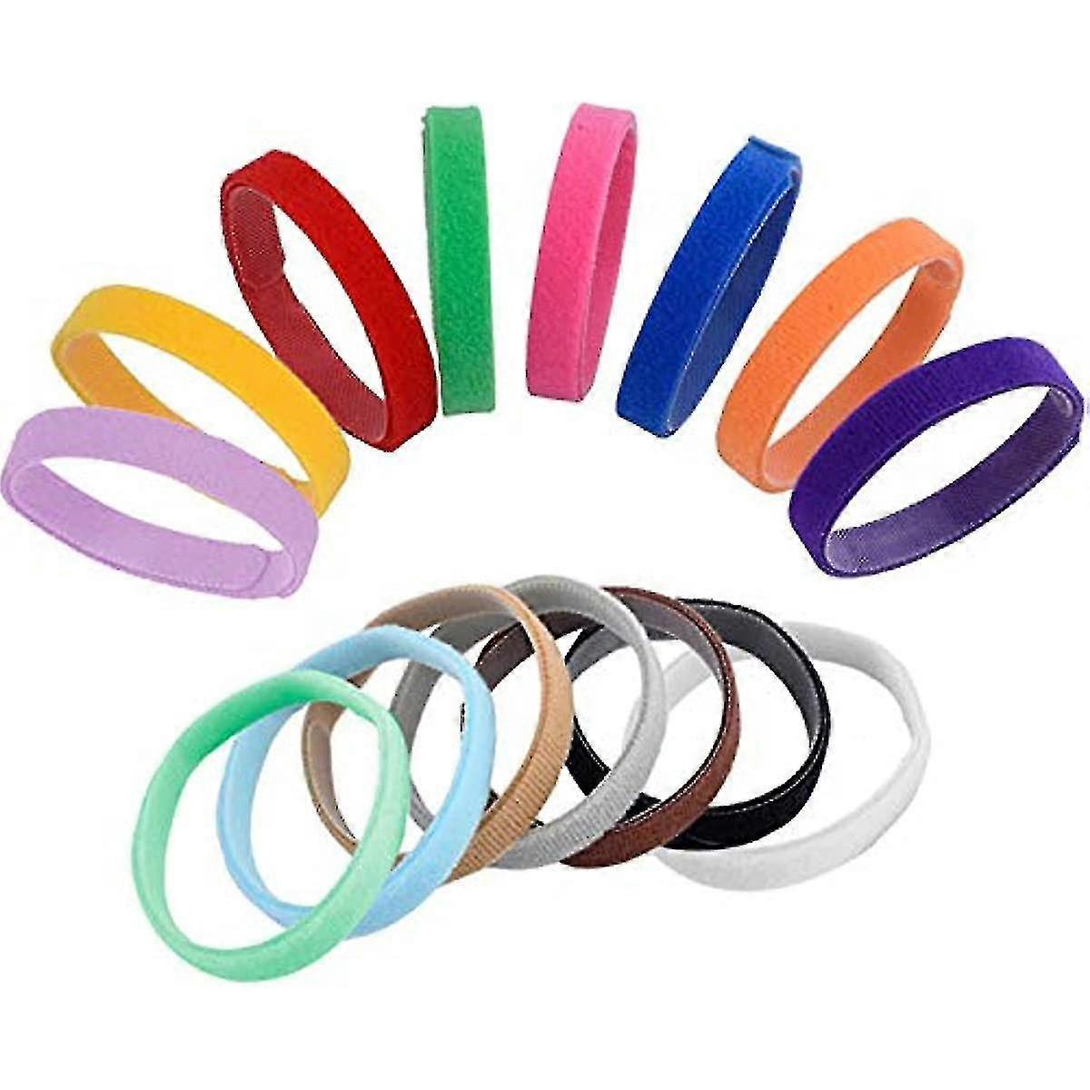 15色子犬IDカラー犬バンド新生児ソフトファブリックペット犬猫用調整可能な識別カラー