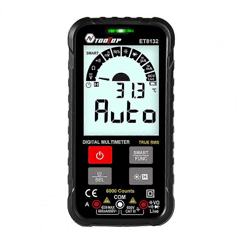 Automatic Measurement Useful Rustproof Plastic Multimeter Electronic Turntable Plastic Multimeter Large Screen for Industry