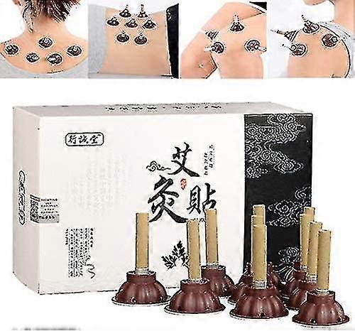 Smokeless Moxa Roll 60pcs/set Moxibustion Stick Smokeless Roll Self-adhesive Moxa Acupuncture Points Massage Sticker (color : 60pcs)