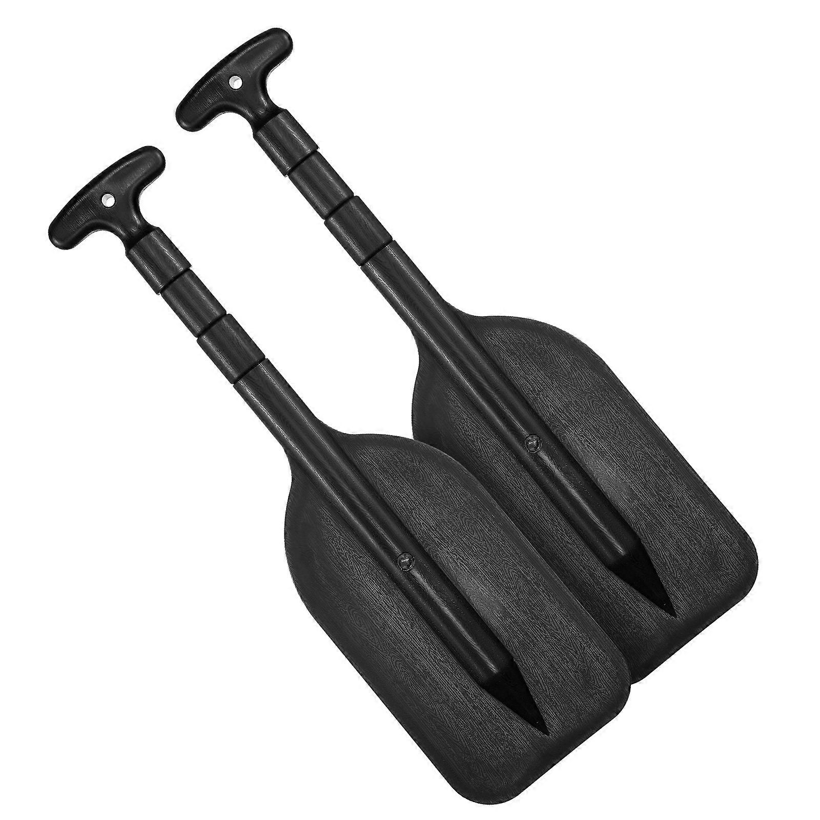 Clispeed 2pcs pagaie telescopiche pagaie da surf galleggianti pagaie canoa kayak pagaie albero in lega di alluminio per bambini adulti (nero)