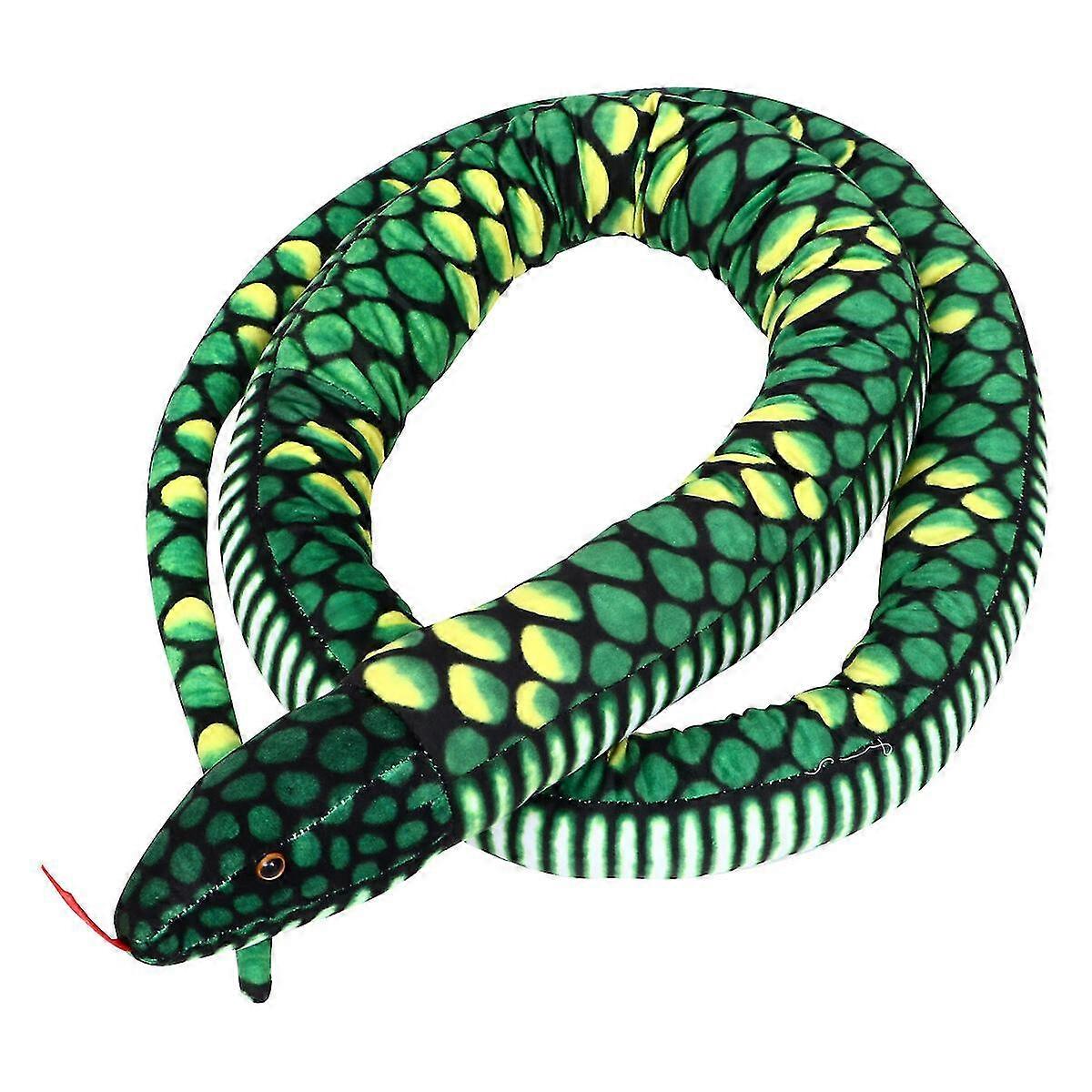 محاكاة جميلة ثعبان أفخم اللعب العملاق ثعبان محشوة دمى الأطفال لعبة