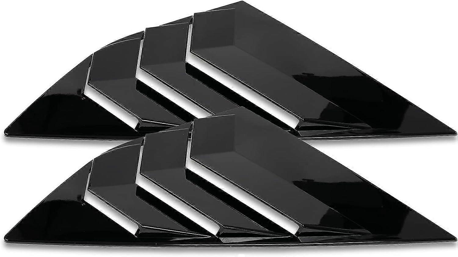 2x Carbon Fiber Rear Window Louvers Vent Trim For Ford Focus ST RS MK3 12-18, Provide some privacy and additional shade for your car exterior.