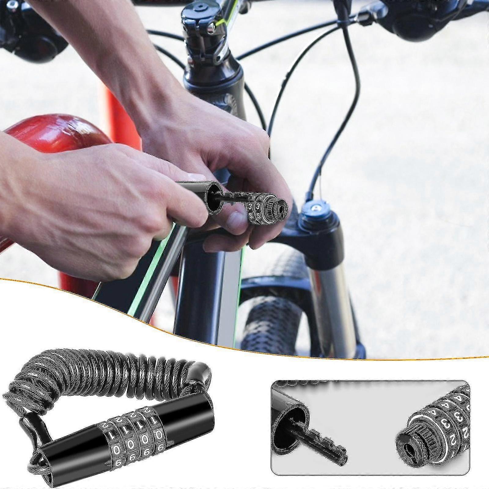 Sykkellås Anti-tyveri Mini Code Portable Wire