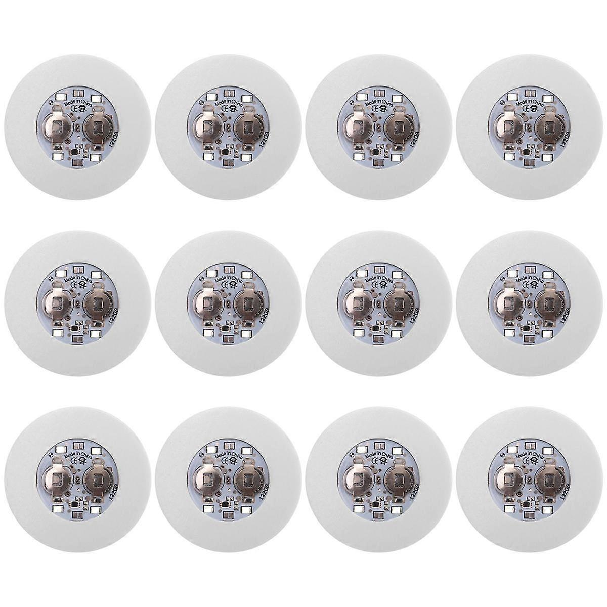 LED Coaster,12 Pack Light Up Coasters,LED Bottle Lights,LED Sticker Coaster Discs Light Up for Flash Light Up Cup