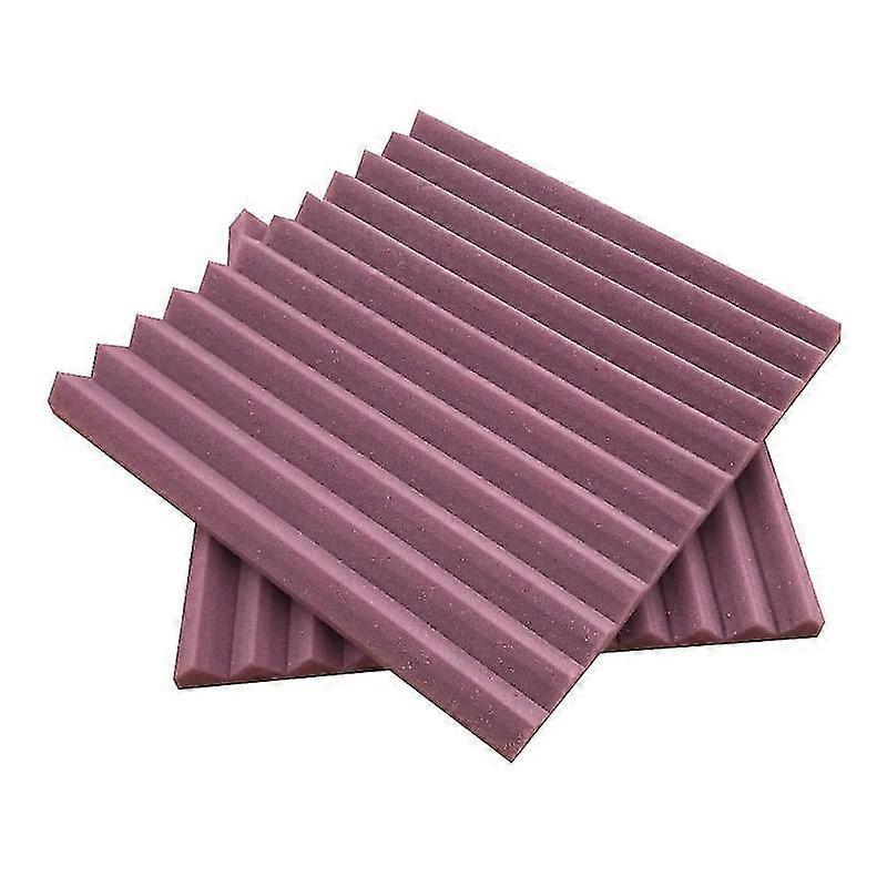 12 Pcs Sound-absorbing Cotton Triangular Grooves Sound Insulation Proofing Foam Board