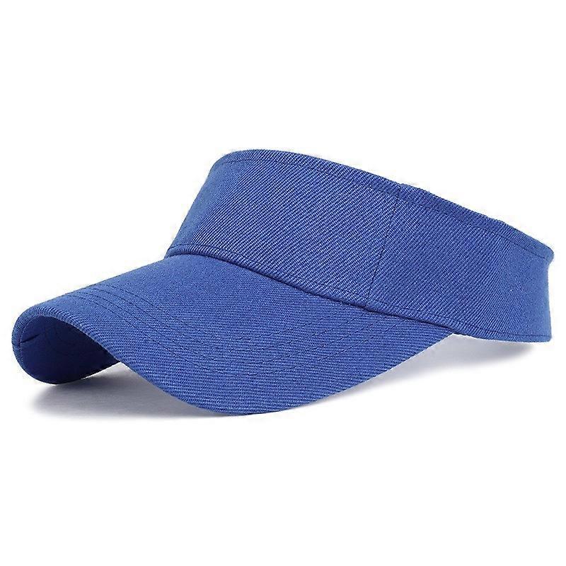 Spring Summer Sports Sun Hats Solid Tennis Caps Men Women Adjustable Cotton Tennis Golf Hats Top Empty Running Sunscreen Visors