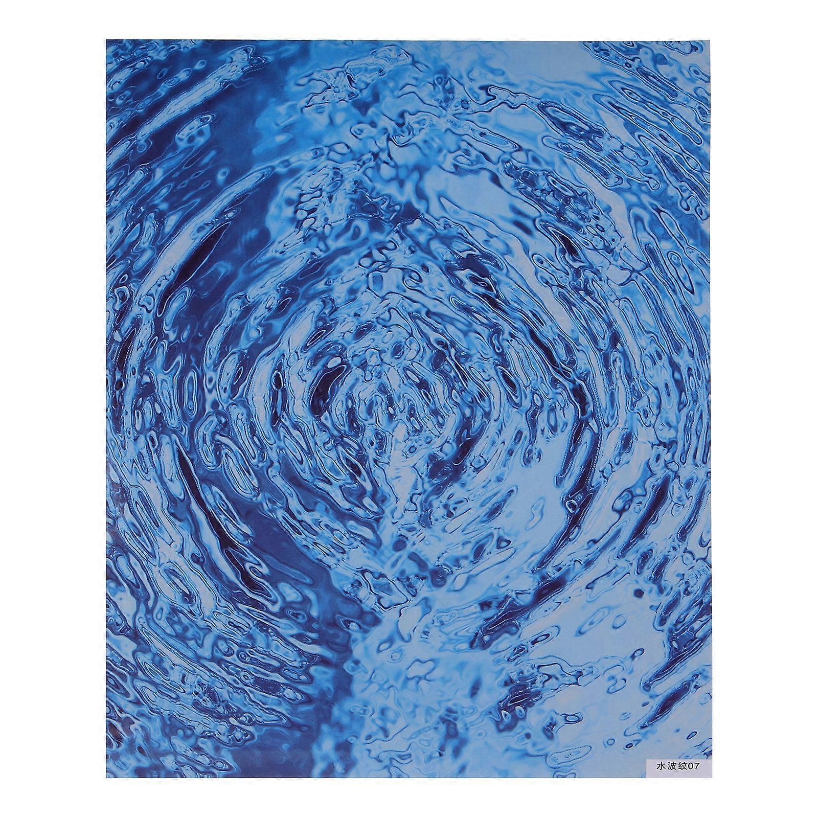 1 Sheet Simulation Water Surface Sticker Water Pattern Adhesive Sticker Sand Table Material