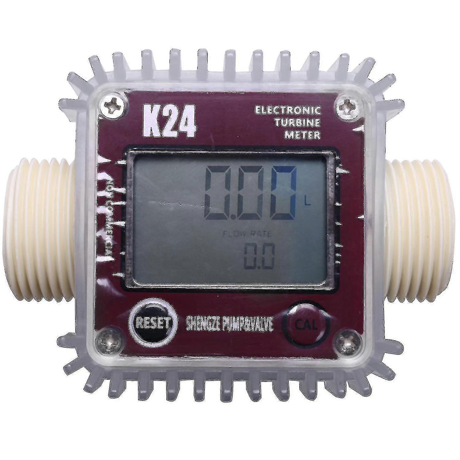 Cyfrowy przepływomierz LCD K24 Tester przepływu paliwa turbinowego do chemikaliów Woda, morskie przepływomierze przepływu cieczy Meas