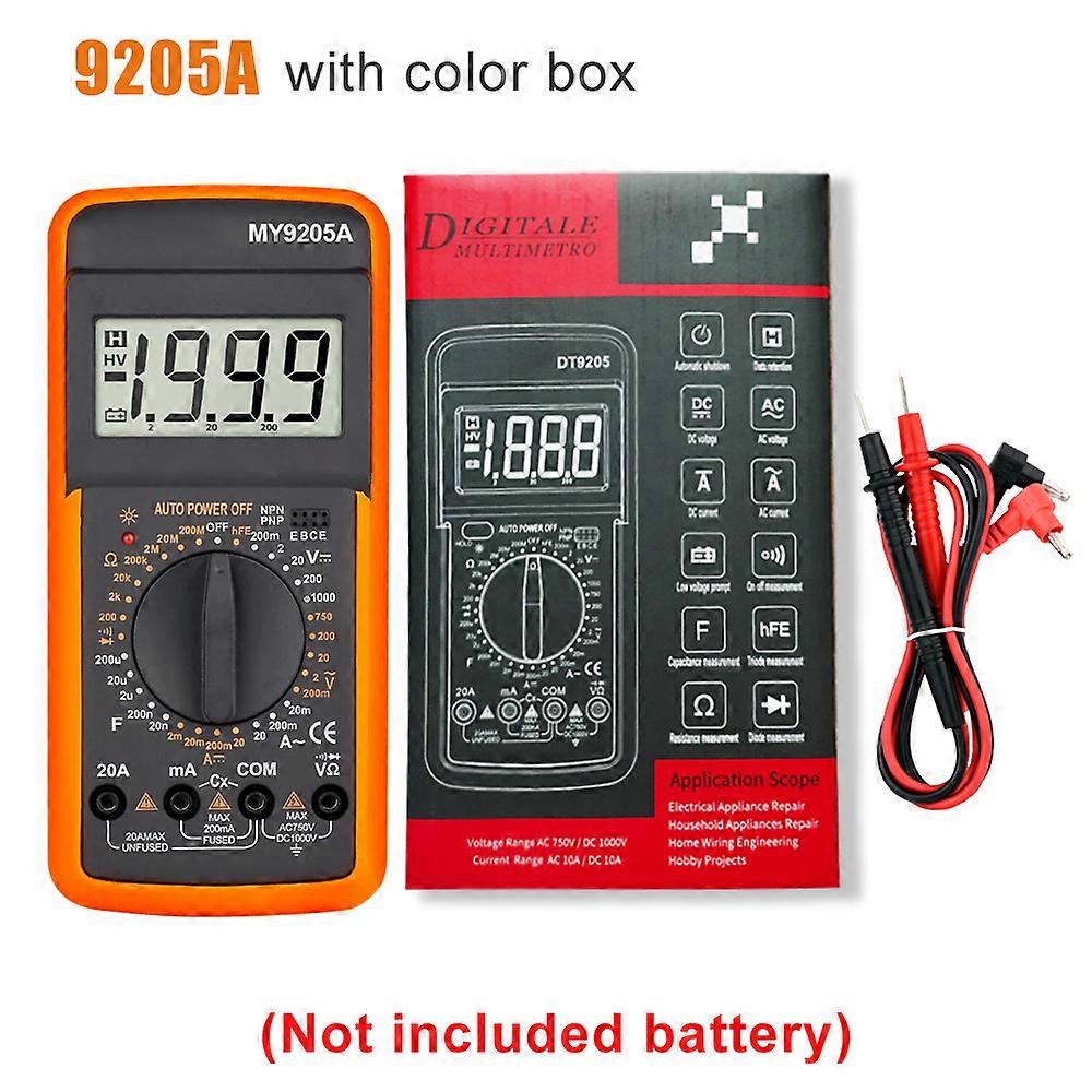 Digital Multimeter DC AC Multimeter Capacitance Tester Manual Range Voltage Meter True RMS Transistor Tester Electrician Tool
