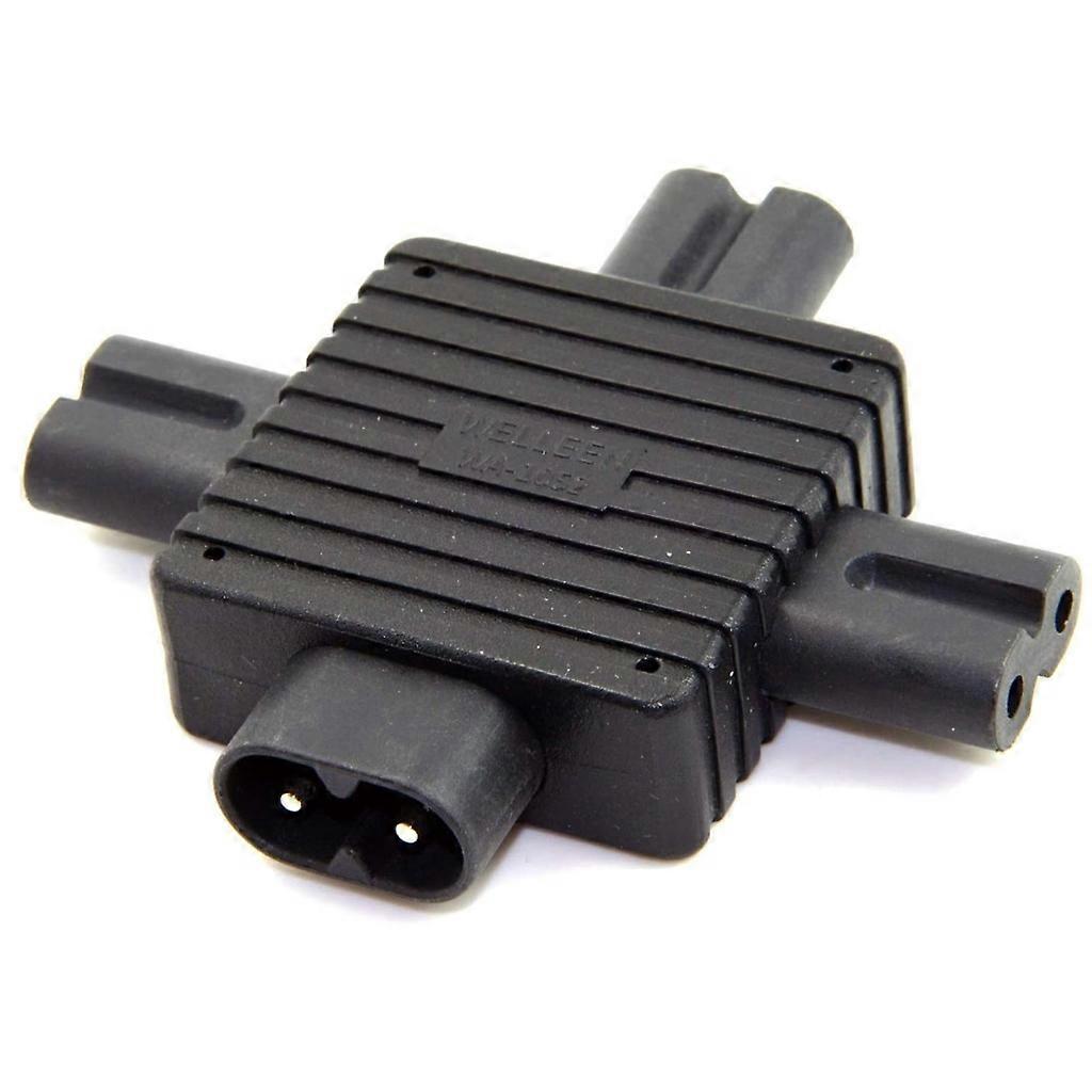 IEC320-C8 Male Plug to IEC320-C7x3 Female Socket Adapter PDU-server 2-pin Connector Interfaces Power Supply Converter