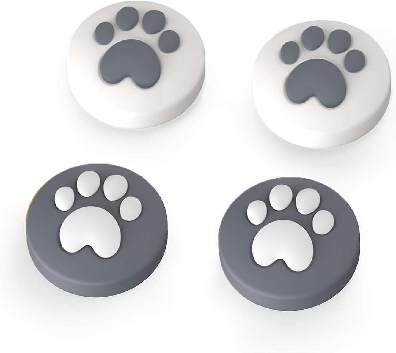 Dww-4pcsGris-Smart Thumb Grip Caps pro Nintendo