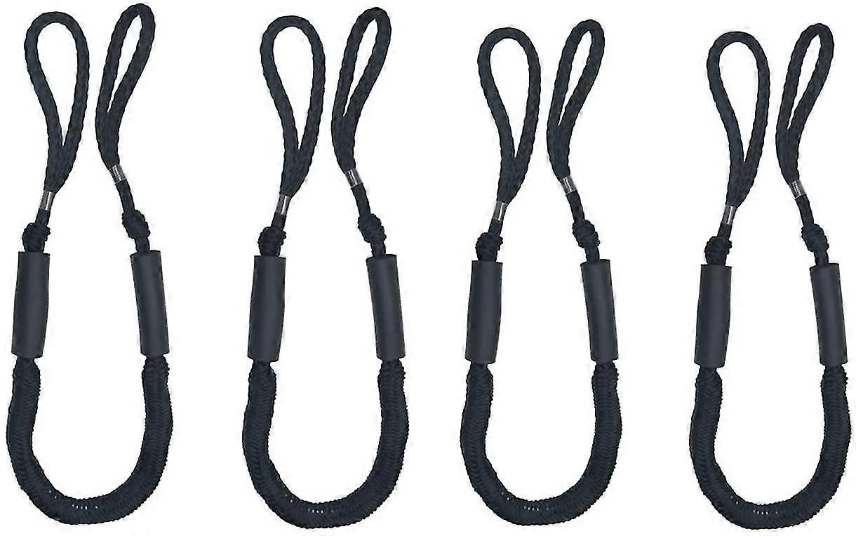 4pcs Bungee Dock Lines Mooring Ropes Of 4-5.5ft Boating Gifts For Men Boat Accessories Pontoon Accessories Perfect For Boat Jet Ski Kayak Canoe