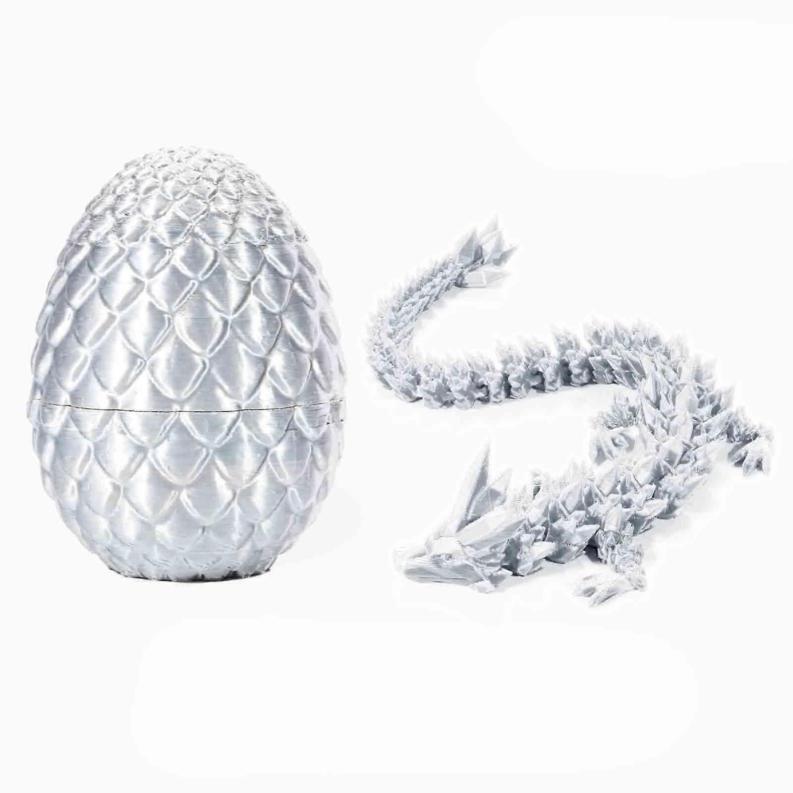 3Dプリントされたドラゴンインエッグ、フルアーティキュレーテッドドラゴンクリスタルドラゴンとドラゴンエッグ