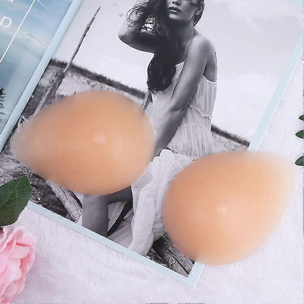 1 Pair Soft Silicone Breast Forms Fake Boobs Prosthetic Breast Forms For Evening