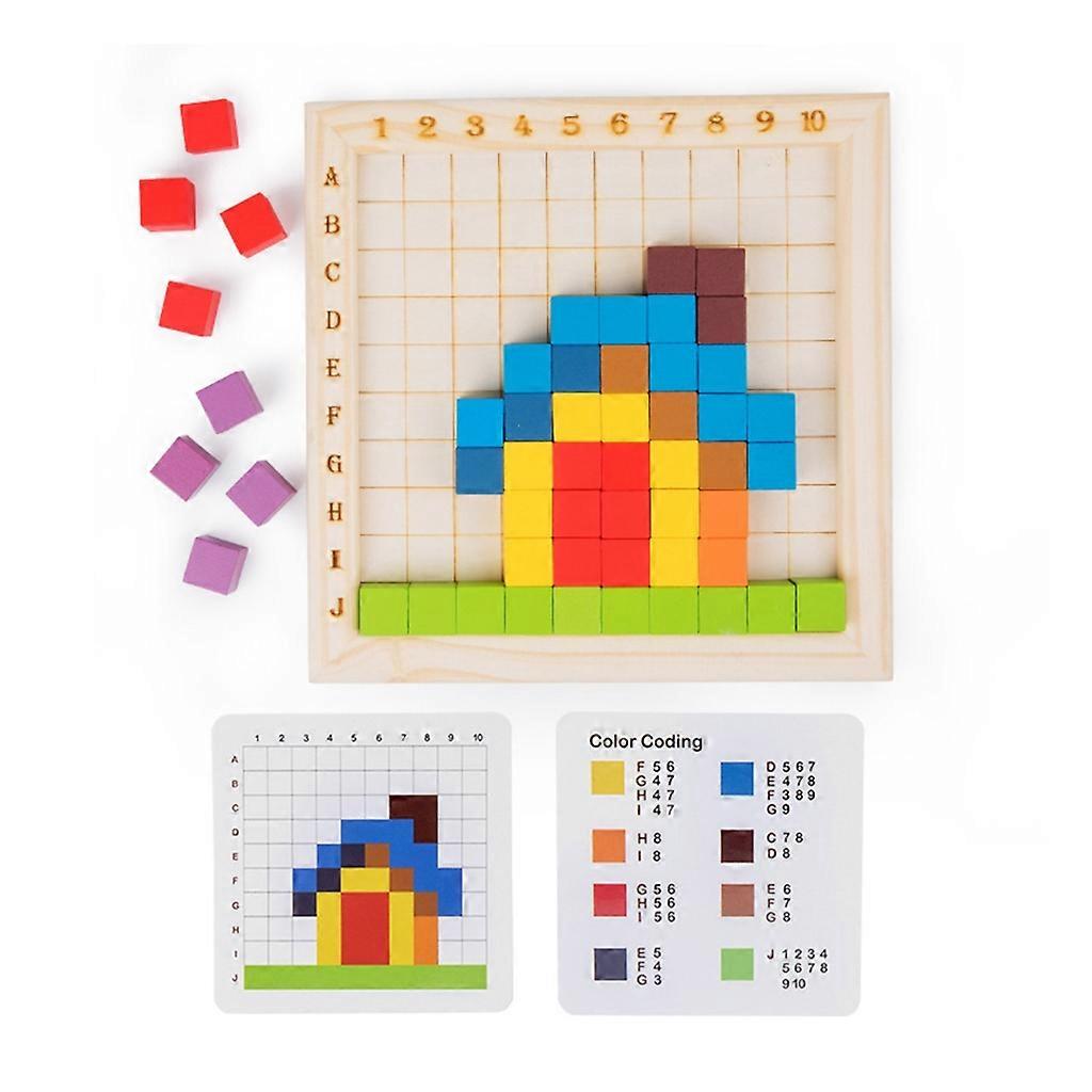 Kids Math Learning Game Toy Math Manipulative Addition Math Block Board