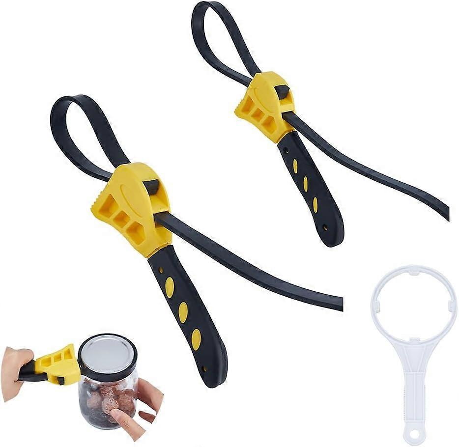 1Pc Plastic Filter Bottle Wrench & 2Pcs Adjustable Wrench Spanner Wrench for Home Filter Cartridge Mixed Color 25x11.7x1.2cm Inner Diameter: 10.3cm 1p