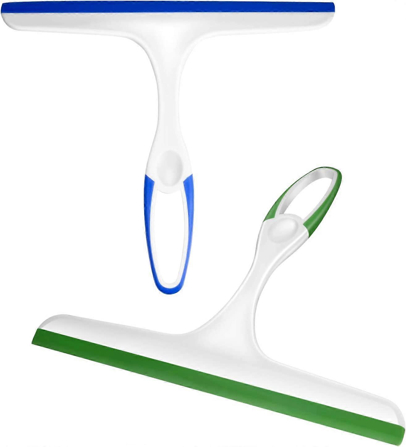 2PCS Squeegee, Multi-Purpose Shower Glass Rubber Squeegees,  Window Glass Cleaner Scraper