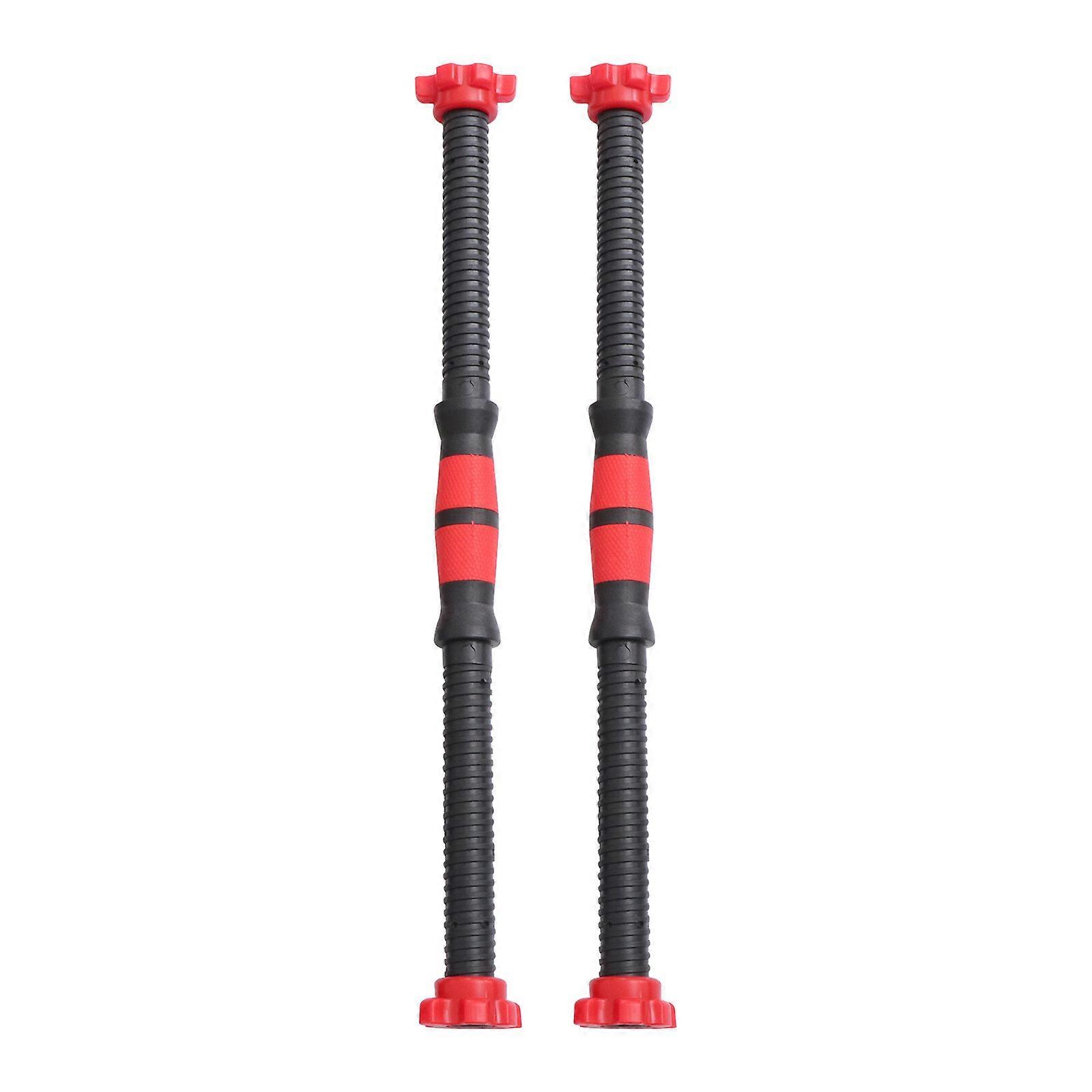 2pcs 50cm Dumbbell Bars Dumbbell Handles Weight Lifting Spinlock Collar Set with 4pcs Nuts for Gym Barbells Dumbbell Bars Strength Training (Random Co