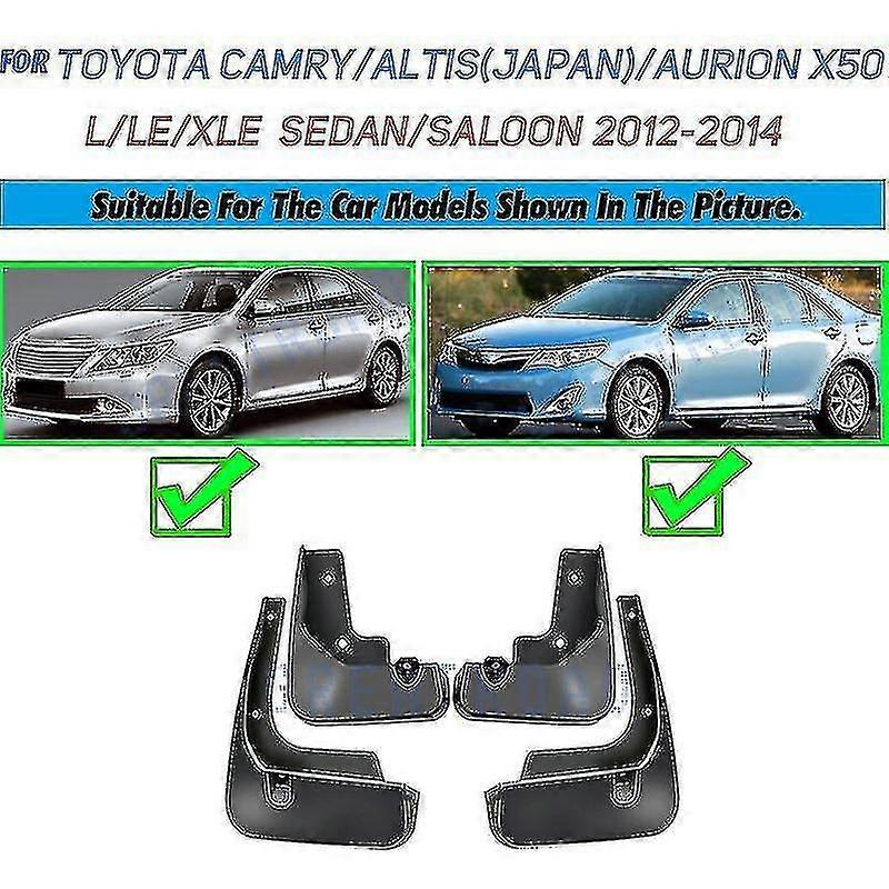 Molded Mud Flaps For Toyota Camry Xv50 Altis Aurion 2012 2013 2014 Mudflaps Splash Guards Mud Flap Front Rear Mudguards Fender