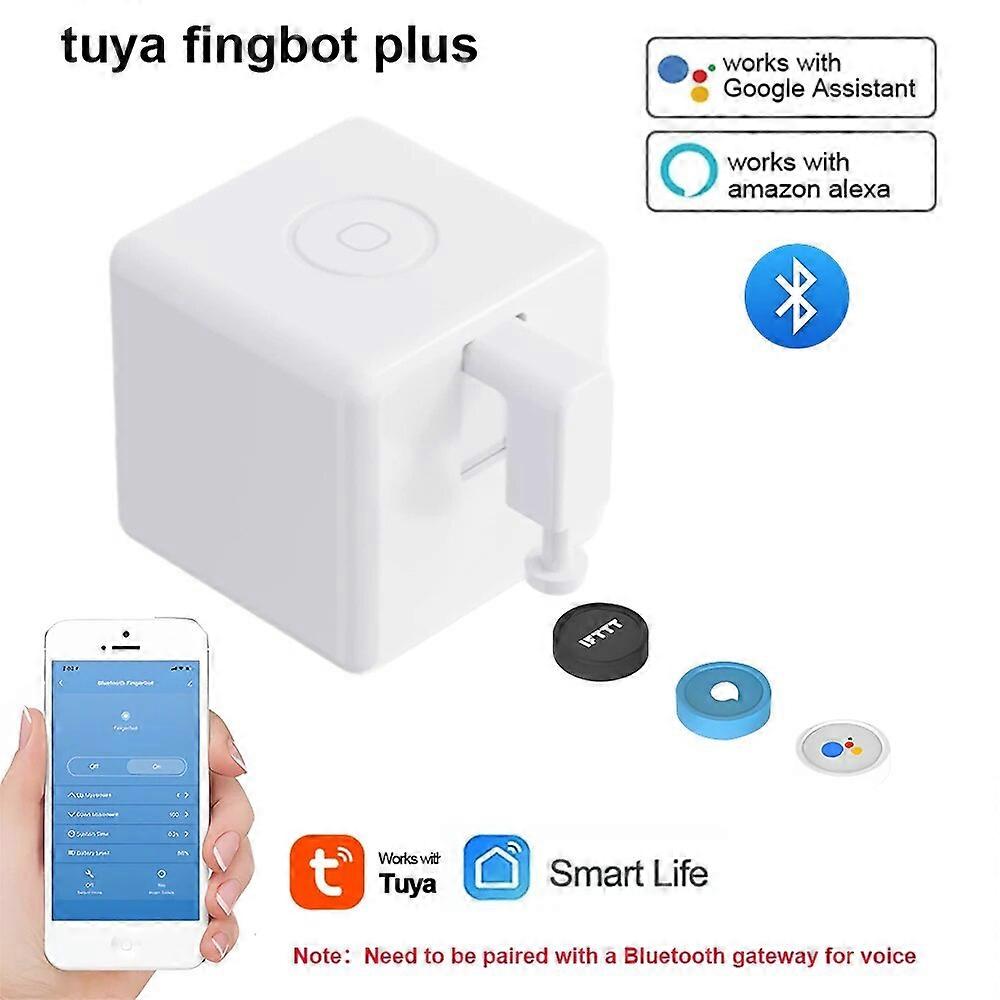 Tuya Zigbee Fingerbot Plus Smart Fingerbot Interrupteur Bouton Poussoir Smart Life Timer Commande vocale Prise en charge Bluetooth Alexa Google