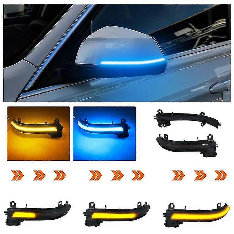 For Bmw 1 2 3 4 X1 M Series F20 F30 F34 F36 E84 F87 I3 Dynamic Black Led Turn Signal Light Sequential Rearview Mirror Light