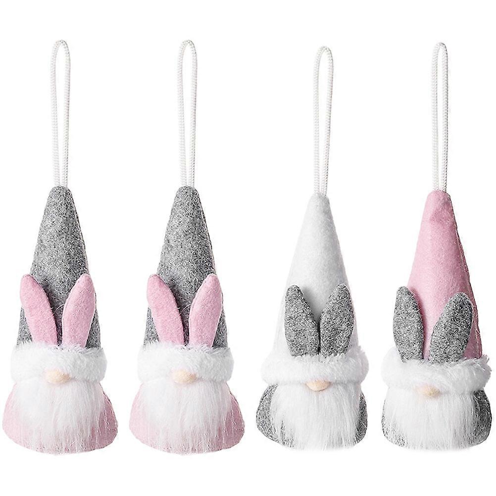 4pcs Πάσχα Λαγουδάκι Gnome Κούκλες Πάσχα Gnome Κρεμαστά Στολίδια Πάσχα Νάνος Gnome