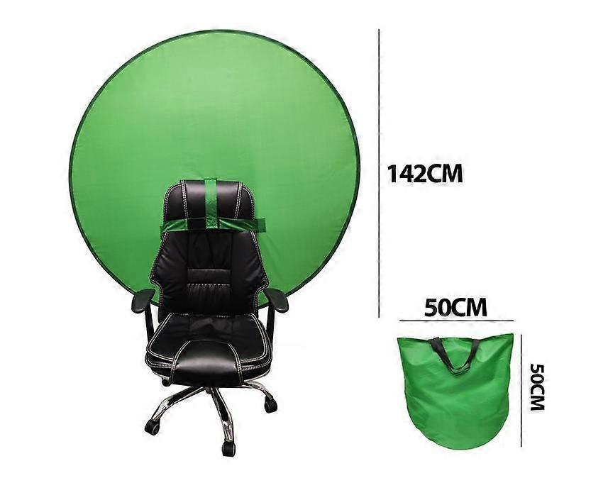 Green screen studio background portable for video chats zoom backdrop