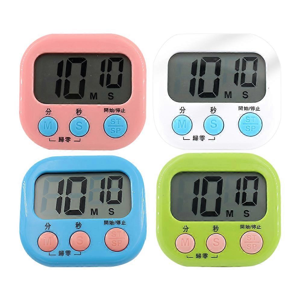 4pcs Kitchen Countdown Cooking Timer Practical Student Study Alarm Timer