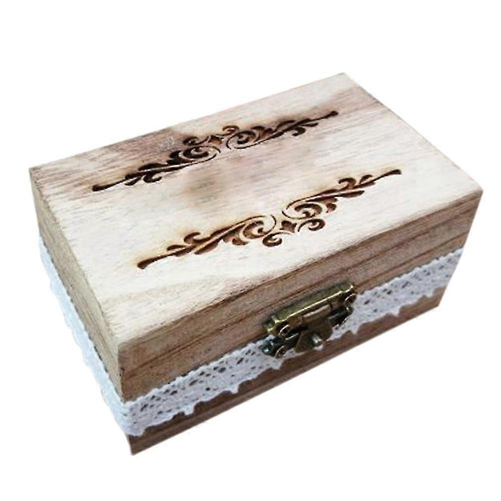 Träförlovningspresenthållare Ringask Nyhetsdekoration