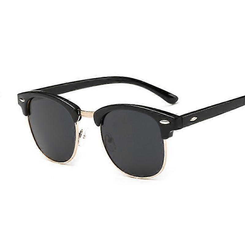 Tikuajgift Half Frame Polarized Sunglasses Man Woman Luxury Brand Designer Sun Glasses Male Retro Ri