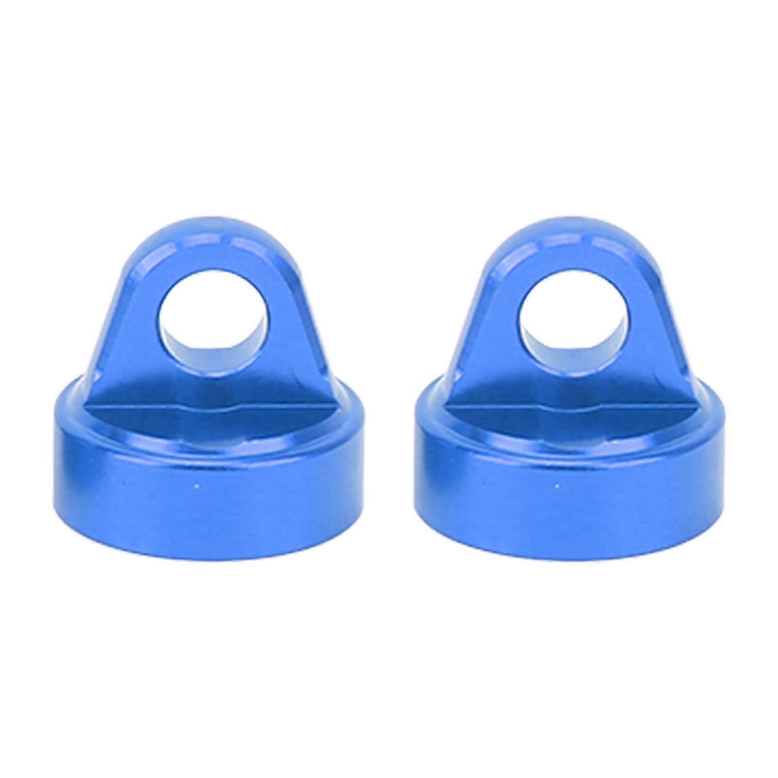 RC Shock Absorber Top Cap Aluminum Alloy RC Damper Cap Protector for TENACITY Pro 1/10 2pcs Blue