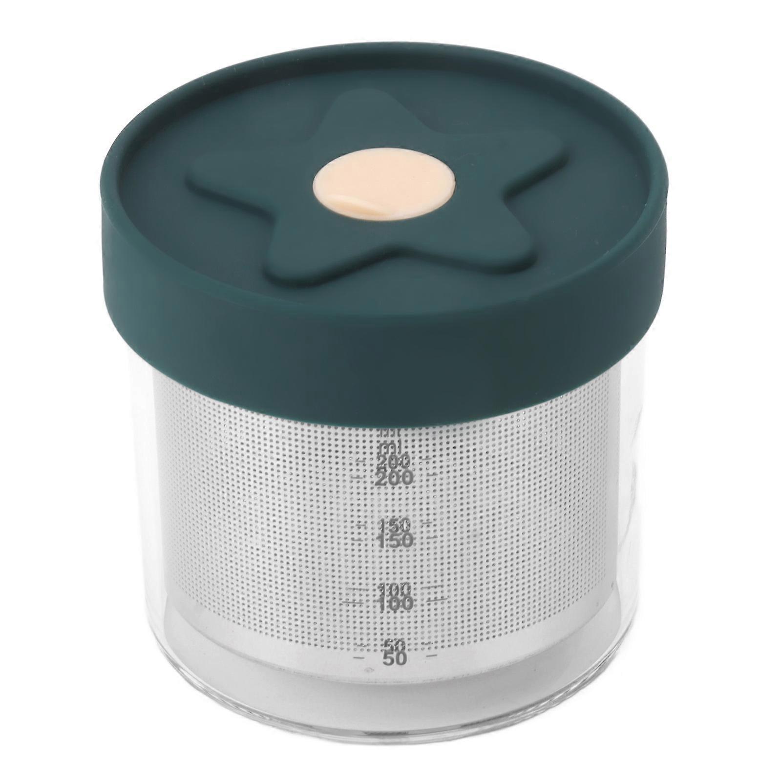 200ml Food Storage Container High Temperature Resistant Ingredient Box Fridge Food Fresh Organizer with Airtight Lid Drain Hole