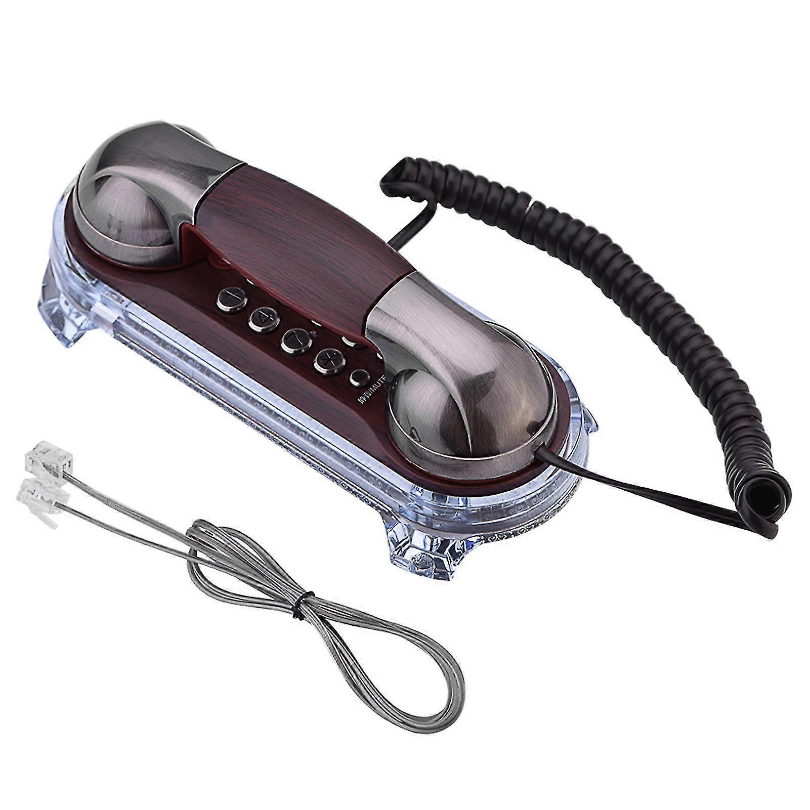 Antique Wall Mounted Hanging Phone with Caller ID and Blue Backlight - Flashing 1PC