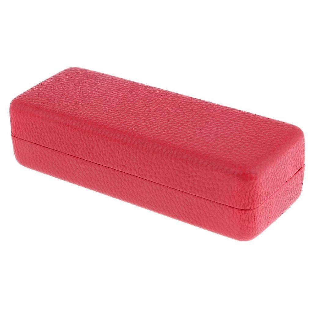 Durable Eyeglass Case Eyewear Storage Box Glasses Sunglasses Protector Red
