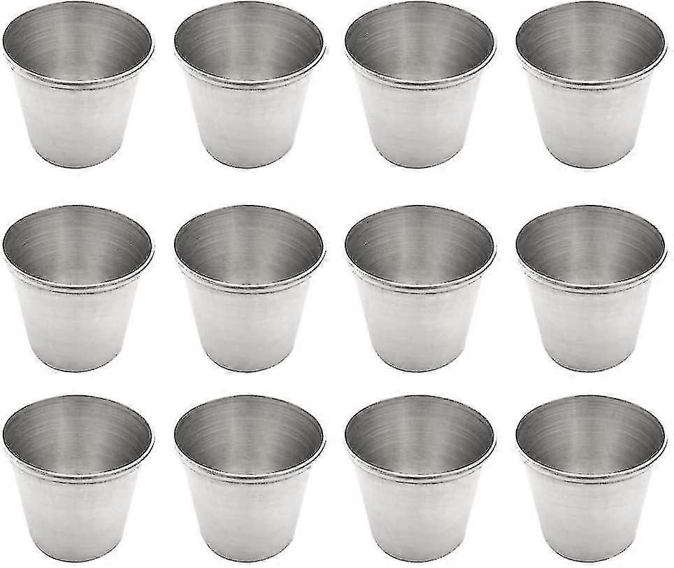 Stainless Steel Mug, Stackable, Child-friendly, For Camping 12pcs