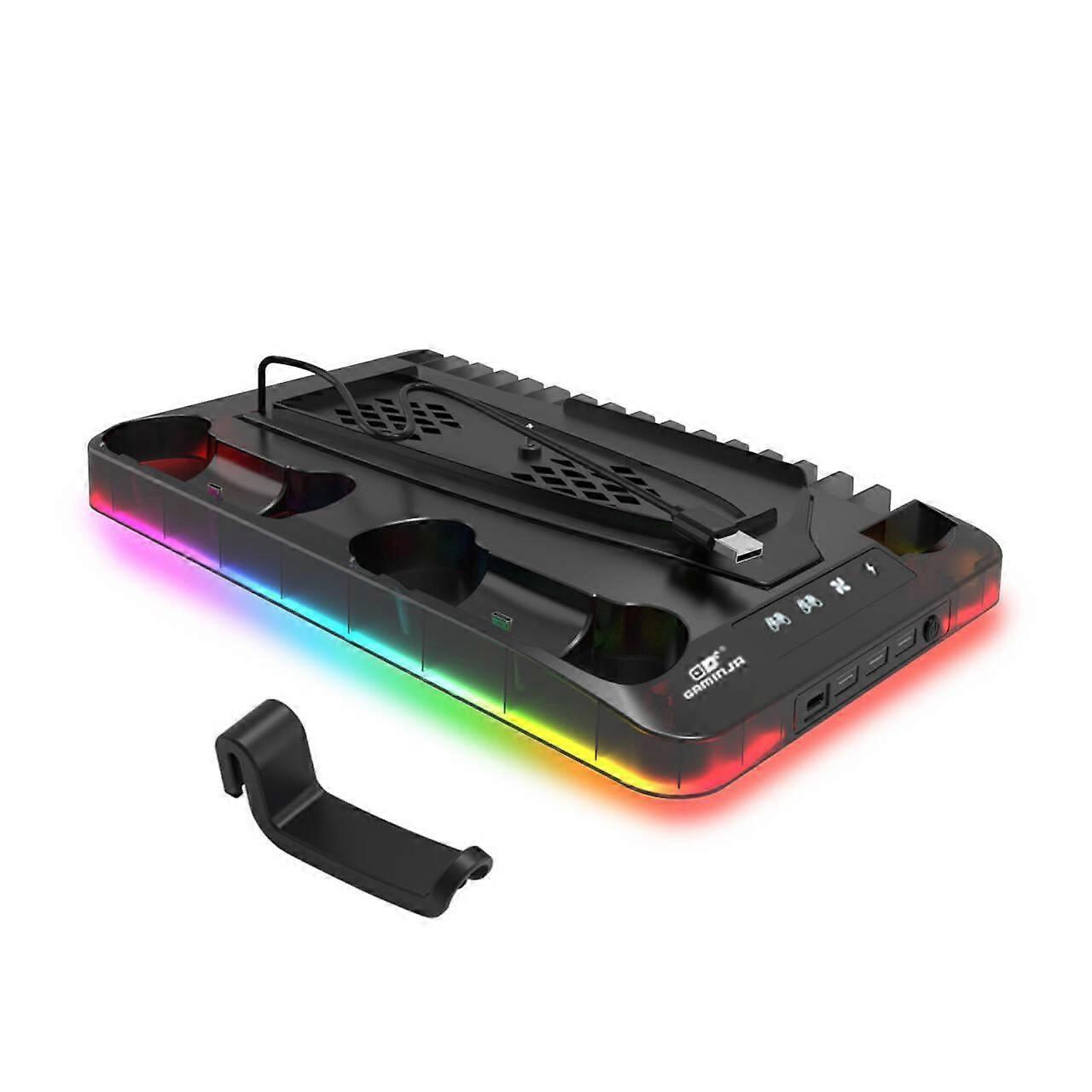 Saker Charging Base Cooling Bracket for Dual PS5 / PS5 Slim Controller