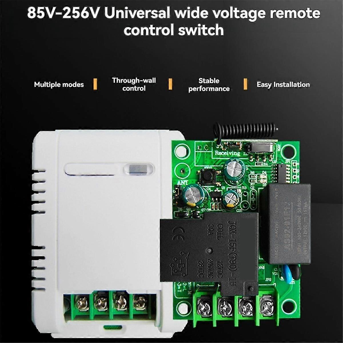 433MHz Universal Wireless Remote Control Switch AC220V Relay Module and ...