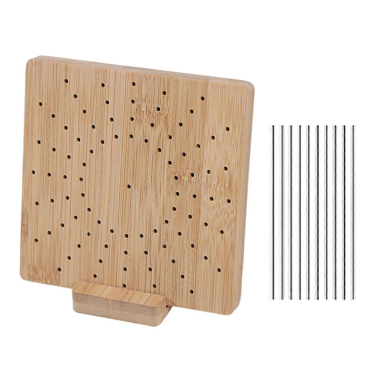 Crochet Blocking Board Wood Knitting Blocking Board for Knitting and Crochet 15cmx15cm